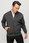 Men's Stand Collar Steel Knit Wool Knitwear Coat Gray - 5