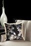 Luxury Velvet 43x43 Cm Throw Pillow Case Decorative Soft Living Room Sofa Avant-Garde Fringed Black