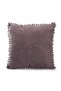 Gray Pompom Throw Pillow Cover with Color and Size Options Decorative Plain Simple Punch Panoroma - 2