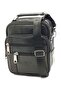 Men's Black Genuine Leather Shoulder and Hand Bag with Steel Case (15X19CM) - 2