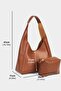 Baguette Women's Shoulder Bag with Makeup Bag - 2