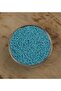 Turquoise Blue Beaded Prestige Candy Glass - Even Cut - 2