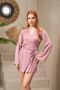 25111 Women's Long Sleeve Short Dressing Gown - 3
