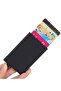 Mechanical Card Holder Automatic Metal Business Card Holder Black - 5