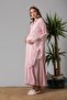 Effortt Pink Maternity and Postpartum Nightgown Set with Robe - 7