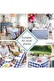 Fiesta Fiber Lined PVC Non-Slip Stain-Proof Removable Tablecloth / PLAID - 7
