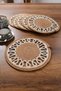 Handmade Wicker Jute Plate Single, Bohemian Luxury Quality Plate, American Service Plate Diameter 33 Cm. - 3
