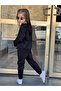 Girl's Bottom Top Set Long Sleeve Hooded Sweat and Pant Double Set - 4