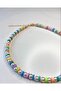 Special Design Pearl Bead Necklace with Colorful Fimo Detail with Pearls - 2