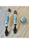 Porcelain Furniture Drawer Cloakroom Kitchen Cabinet Handle - 5