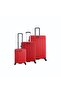 Reptile ABS Set, TSA Lock, Expandable, 4 Double Wheels, 3pcs (20+24+28 Inch) Red