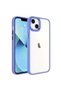 Apple iPhone 14 Plus Compatible Case Premium Quality Metal Lens Frame Transparent Back Panel Chrom Case