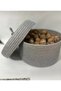 Jute Straw Basket Organizer with Lid - 2