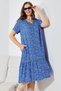LIKAPA WOMEN'S SUMMER SHORT-SLEEVE Viscose RUFFLED DRESS WITH POCKETS - 7