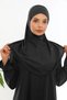 Zippered Non-Slip One Piece Prayer Dress Black - 2