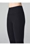 Push up Light Bootcut Gathering Spanish Leg Leggings Black - 5