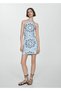 Slit Printed Dress - 2