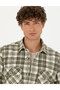 Khaki Lumberjack Oversize Shirt 50274651-Vr027 - 2