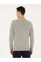 Light Gray Melange Slim Fit Crew Neck Basic Knitwear Sweater 50296575-Vr091 - 5