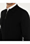 Black Regular Fit Zippered Polo Neck Sweater 50296453-Vr046 - 7
