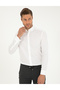 White Slim Fit Long Sleeve Shirt 50295909-Vr013 - 3