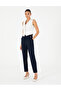 Navy Blue Fabric Trousers 50290383 -Vr033