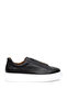 Black 100% Leather Casual Shoes 50296068-Vr046 - 2