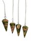 Natural Unakite Stone Pandul Pendulum 208-1 - 2