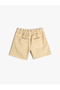 Denim Shorts Cotton Pocket Elastic Waist Cotton - 2
