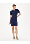 Navy Blue Slim Fit Knitwear Dress 50288683 -Vr033