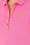 Women's Pink Basic Polo Neck T-Shirt 50262694-Vr041 - 7