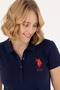 Women's Navy Blue Basic T-Shirt 50262699-Vr033 - 2