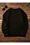 I'M Cold Thick Winter Sweatshirt - Black Printed Oversized Crew Neck - 2