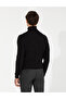 Black Slim Fit Turtleneck Basic Knitwear Sweater 50257158-Vr046 - 5