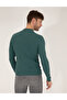 Green Slim Fit Crew Neck Knitwear Sweater 50258800 -Vr054 - 5