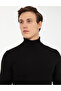 Black Slim Fit Turtleneck Basic Knitwear Sweater 50257158-Vr046 - 4