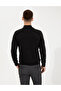 Anthracite Melange Slim Fit Half Turtleneck Basic Sweater 50256965-Vr081 - 5
