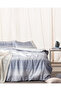 Adelya Double Crepe Printed Duvet Cover Set - Blue