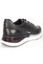 Men's Sneaker Airbag Sole Lace-Up Sports Shoes Real Leather 19465 Black - 6