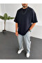 Navy Blue Two Thread Basic T-Shirt By-1208/363