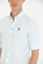 Men's Water Green Long Sleeve Basic Shirt 50262977-Vr083 - 7