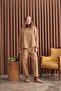 Lady Shirt Camel Loose Fit - 4