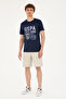 Men's Navy Blue T-Shirt 50263282-Vr033 - 4