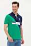 Men's Green Polo Neck T-Shirt 50263339 -Vr054