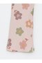 Lcwk Elastic Waist Floral Flared Leg Baby Girl Leggings - 2