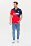 Men's Red Polo Collar T-Shirt 50263339 -Vr030 - 4