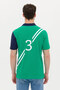 Men's Green Polo Neck T-Shirt 50263339 -Vr054 - 5