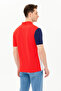 Men's Red Polo Neck T-Shirt 50263394-Vr030 - 5