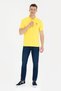 Men's Dark Yellow Polo Neck T-Shirt 50263420 -Vr094 - 4