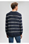 Striped Navy Blue Sweater Slim Fit / Slim Fit0710217-82318 - 4